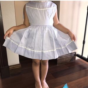 Vintage lavender flower detail sleeveless dress